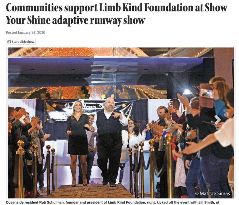 Communities support Limb Kind Foundation at Show Your Shine adaptive runway show